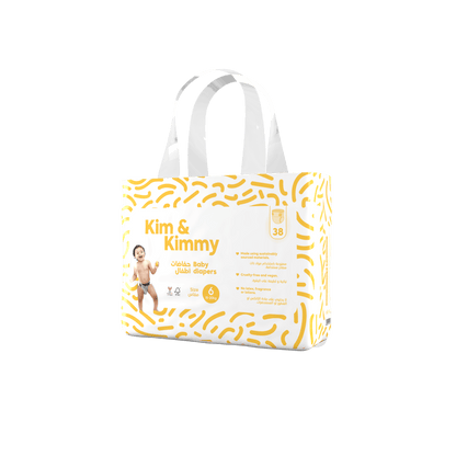 Kim & Kimmy - Size 6 Diapers, 15-20kg, Qty 38